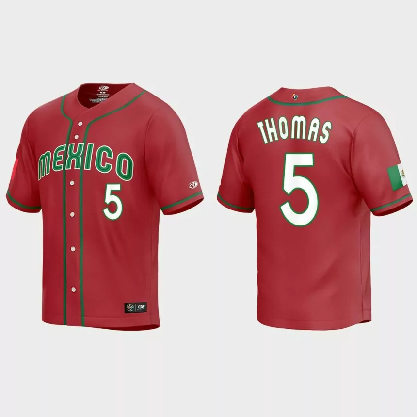Alek Thomas Mexico Baseball 2023 World Baseball Classic Replica Jersey – Red
