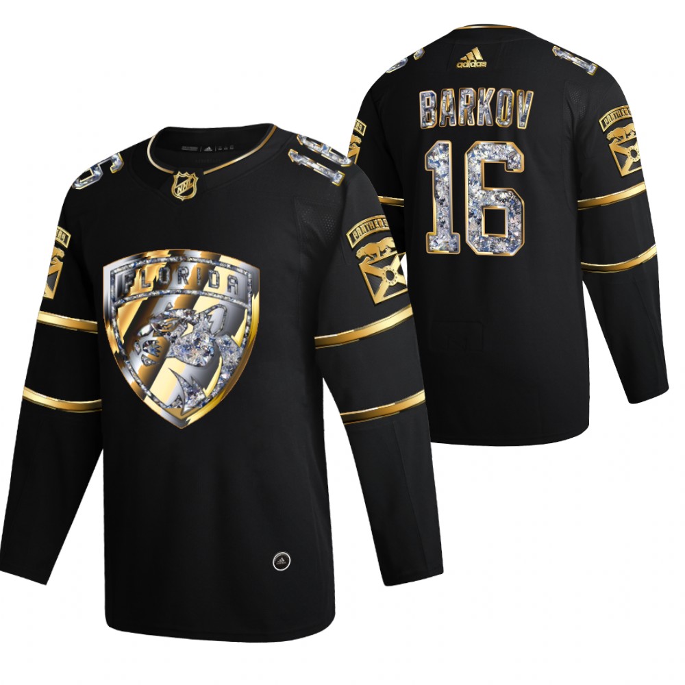 Aleksander Barkov Panthers #16 Black Diamond Edition 2022 Stanley Cup Playoffs Jersey