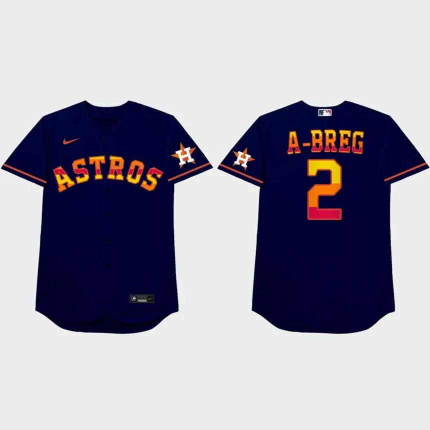 Alex Bregman 2021 Players’ Weekend A-Breg Nickname Jersey – Royal