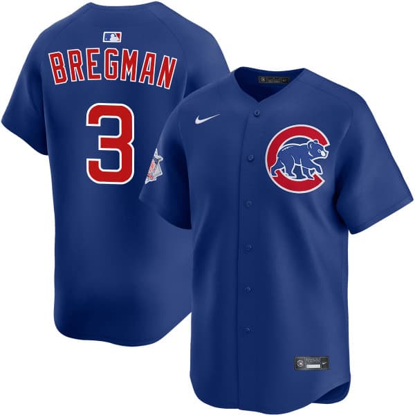 Alex Bregman Chicago Cubs White Home Jersey  -  All Stitched