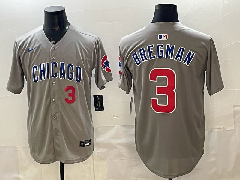 Alex Bregman Chicago Cubs White Home Jersey - All    Stitched
