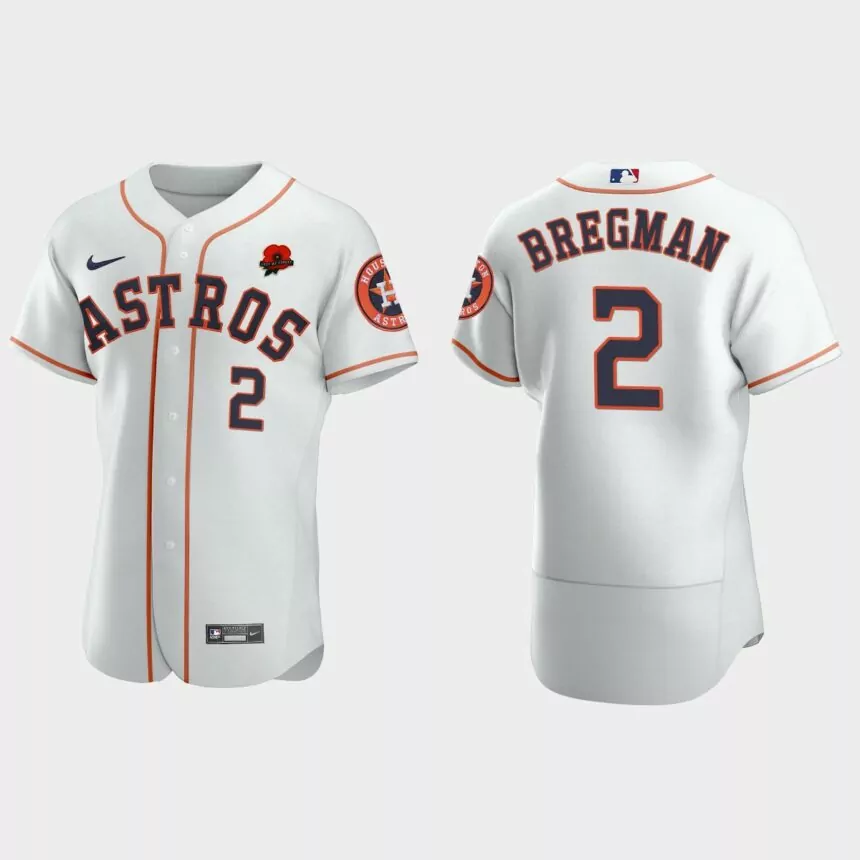 Alex Bregman Houston Astros 2021 Memorial Day Authentic Jersey – White