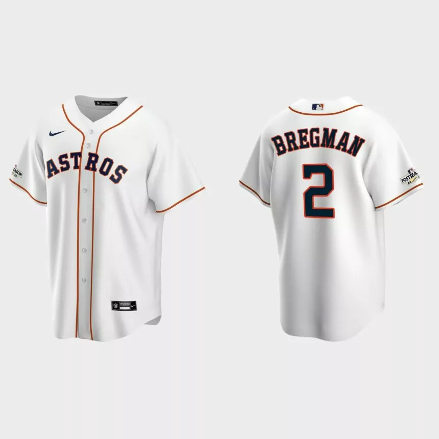 Alex Bregman Houston Astros 2022 Postseason Replica Jersey – White