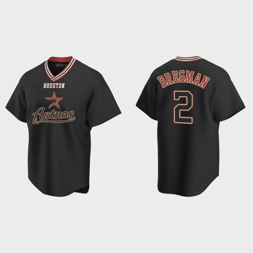 Alex Bregman Houston Astros Vintage Replica Jersey – Black