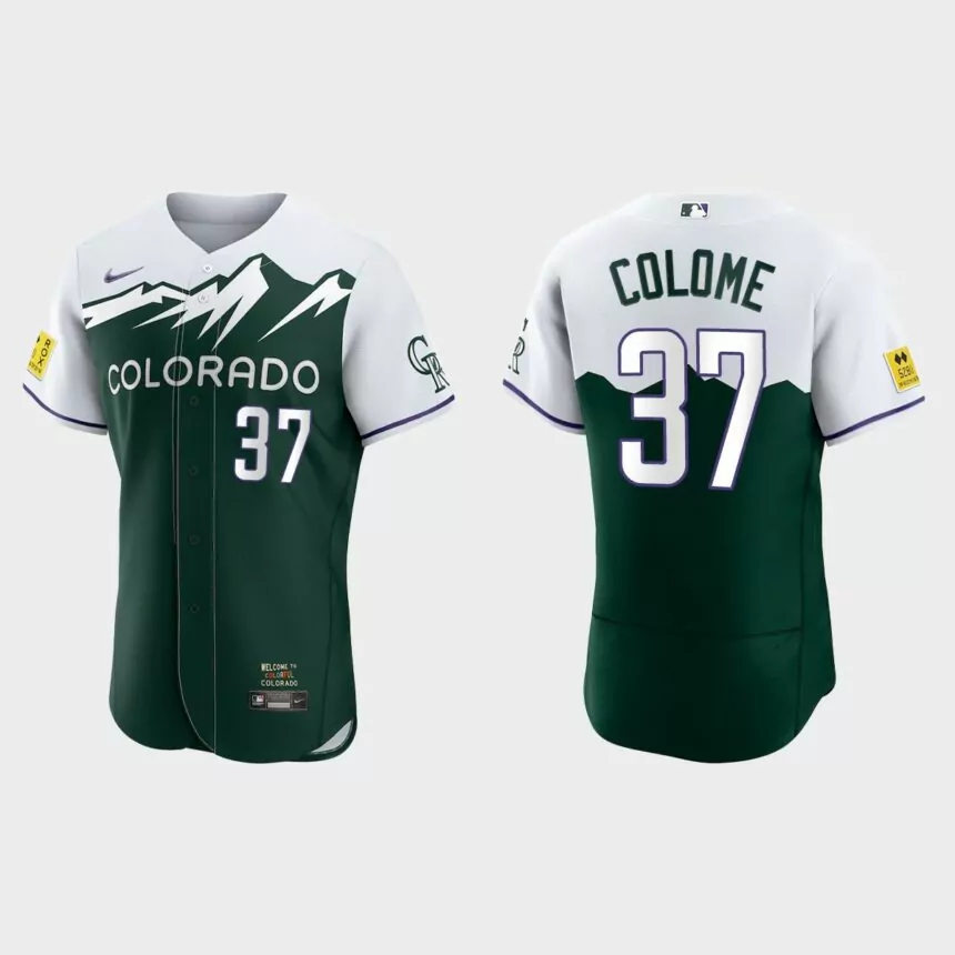 Alex Colome Colorado Rockies 2022 City Connect Authentic Jersey – Green
