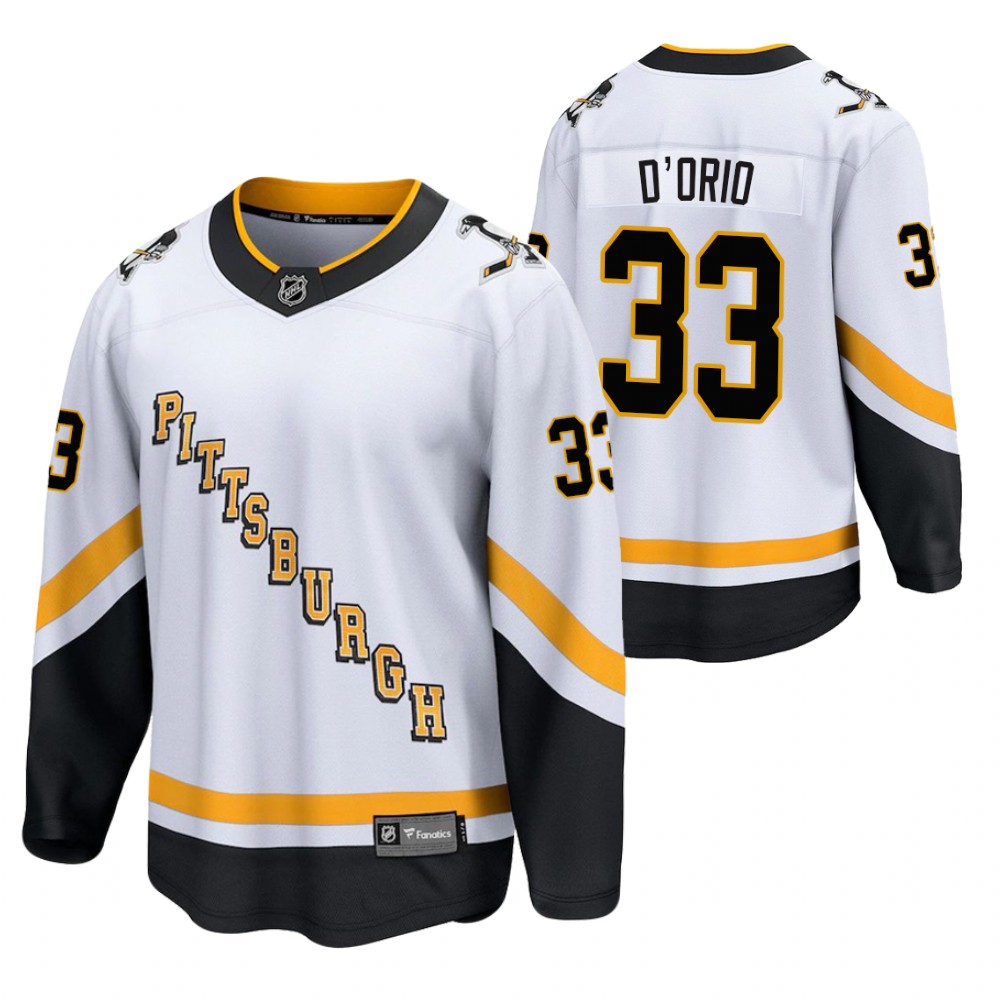 Alex D'Orio Pittsburgh Penguins Reverse Retro White Men's Jersey