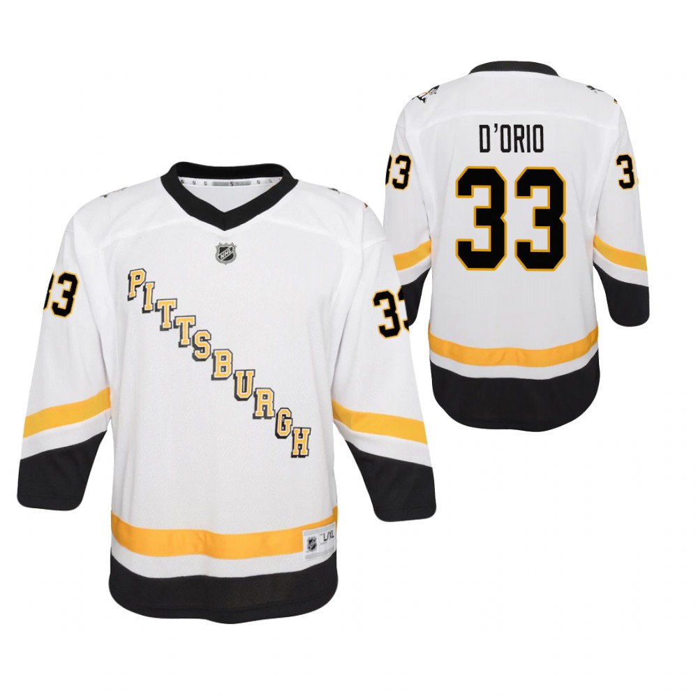Alex D'Orio Pittsburgh Penguins Reverse Retro White Youth Jersey