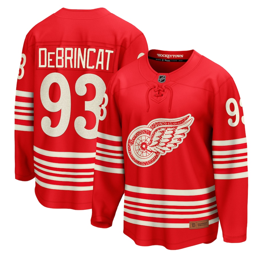 Alex DeBrincat Detroit Red Wings Fanatics Centennial Breakaway Player Jersey - Red