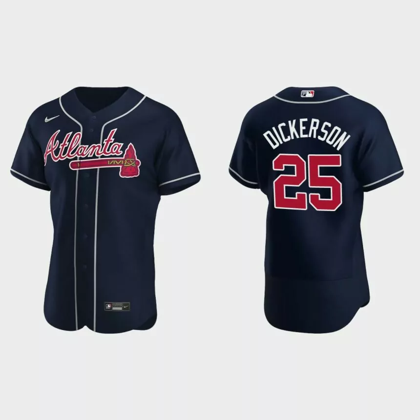 Alex Dickerson Atlanta Braves Authentic Alternate Jersey – Navy