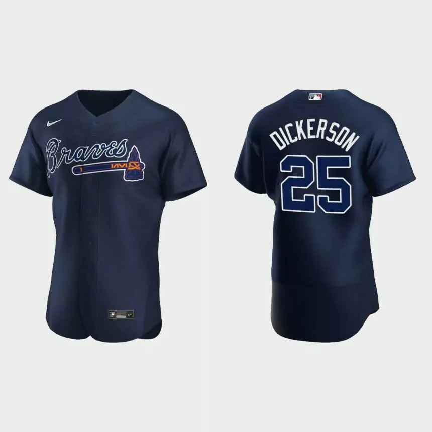 Alex Dickerson Atlanta Braves Authentic Jersey – Navy