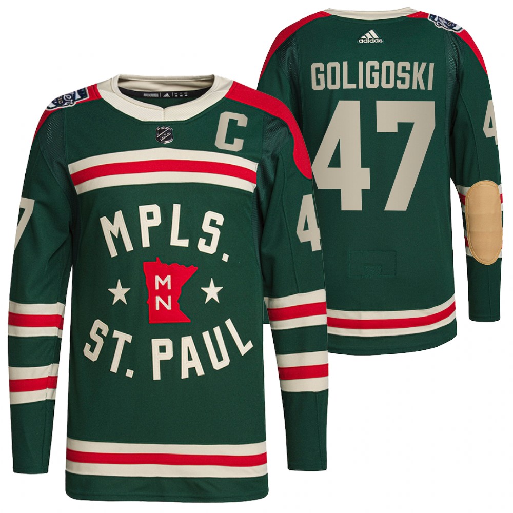 Alex Goligoski Wild 2022 Winter Classic Green Authentic Jersey