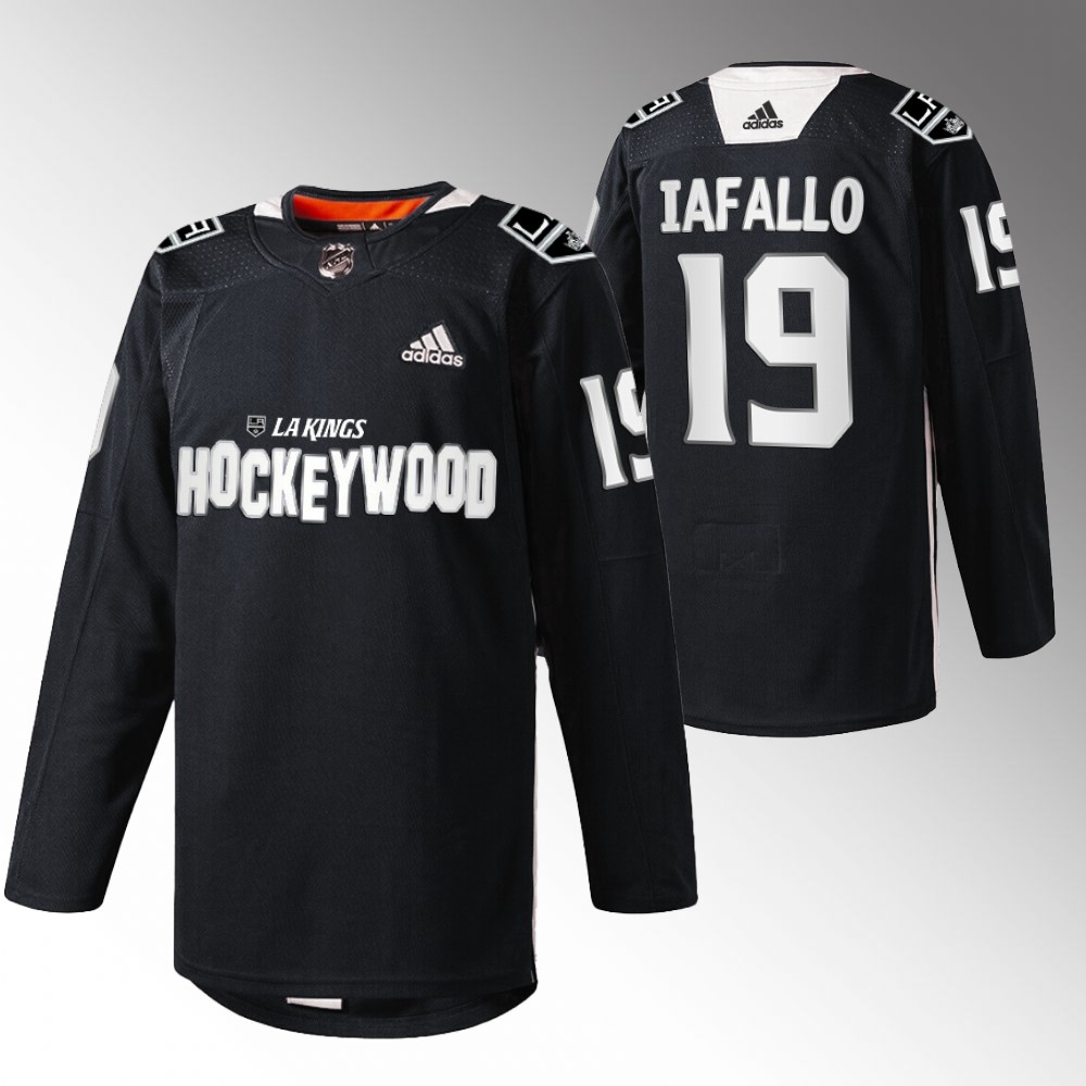 Alex Iafallo LA Kings Hockey Wood Black Warm-Up Jersey