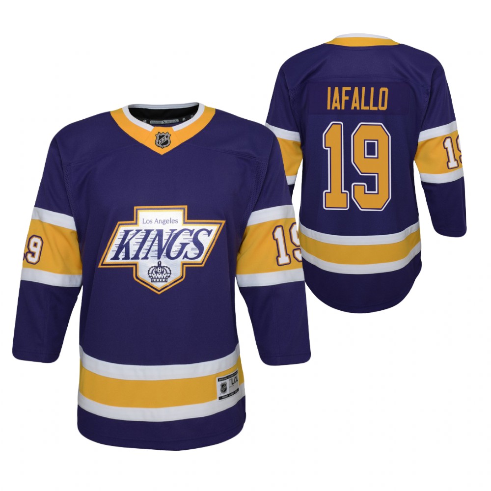 Alex Iafallo Los Angeles Kings 2021 Reverse Retro Purple Youth Jersey Replica