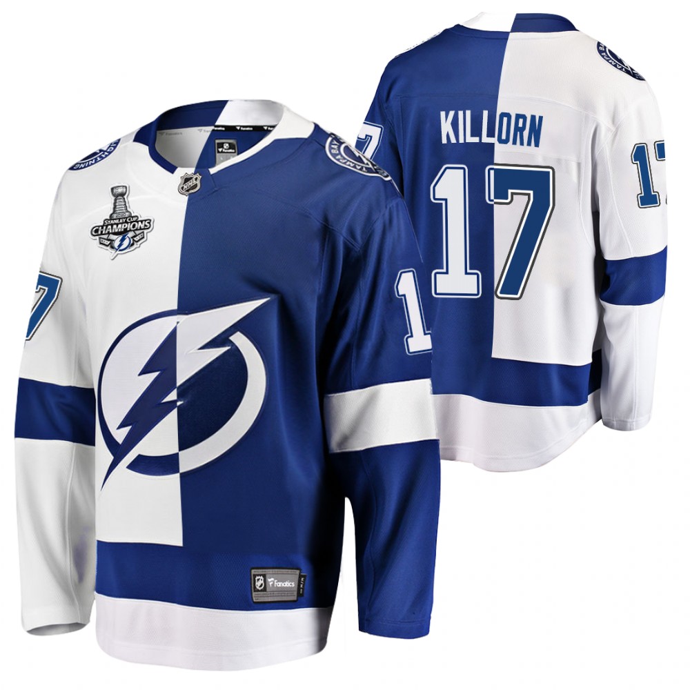 Alex Killorn Lightning 2020 Stanley Cup Champions Black Split Special Edition Jersey