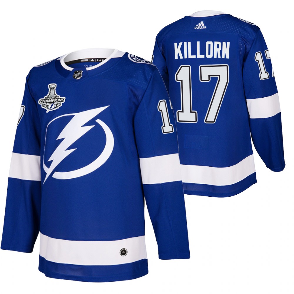Alex Killorn Lightning 2020 Stanley Cup Champions Blue Authentic Home Jersey