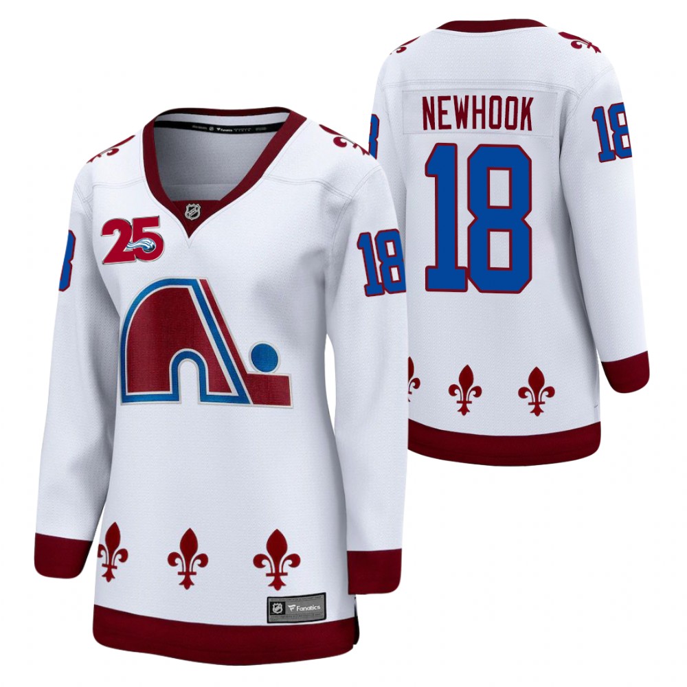 Alex Newhook Colorado Avalanche Reverse Retro White Women Jersey