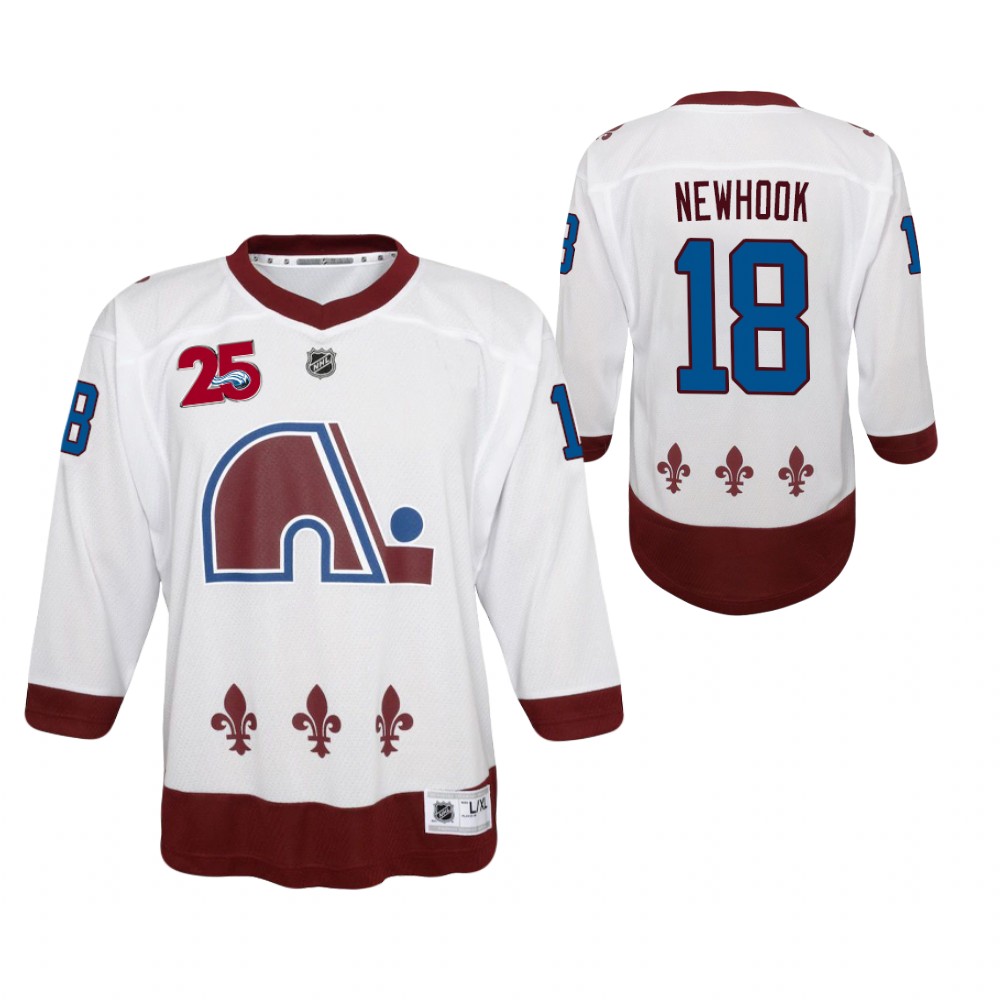 Alex Newhook Colorado Avalanche Reverse Retro White Youth Jersey