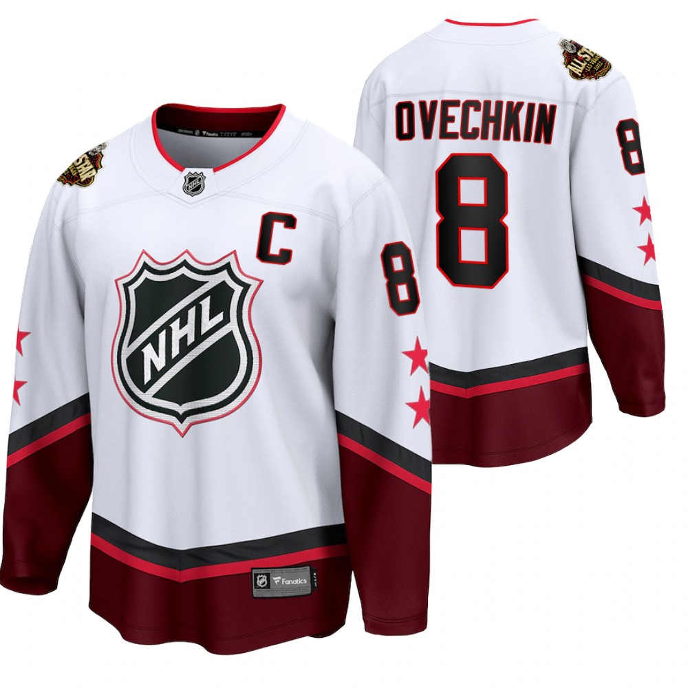 Alex Ovechkin Jersey Washington Capitals 2022 All-Star White Eastern Conference