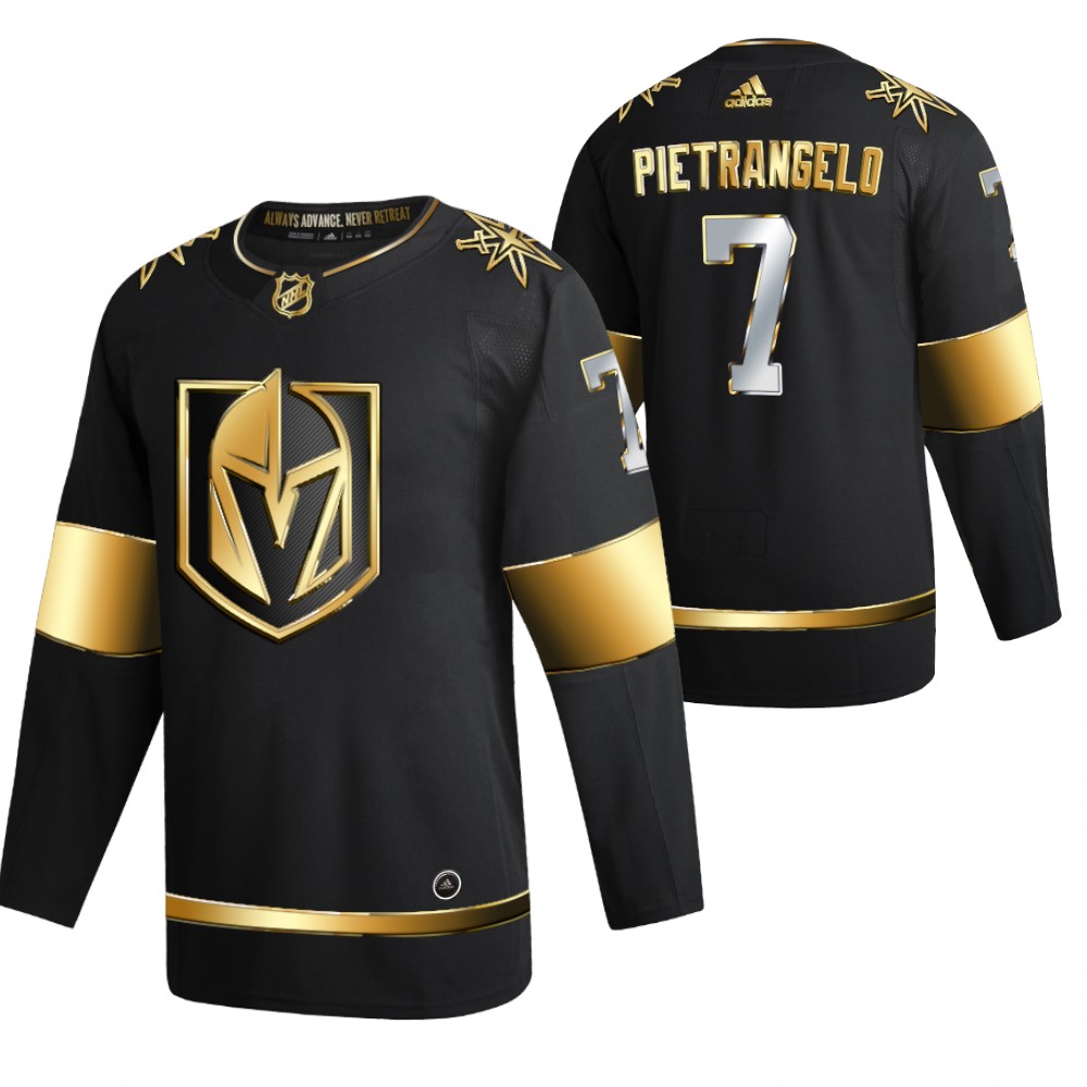 Alex Pietrangelo Vegas Golden Knights Black Golden Authentic 2020-21 Jersey Player