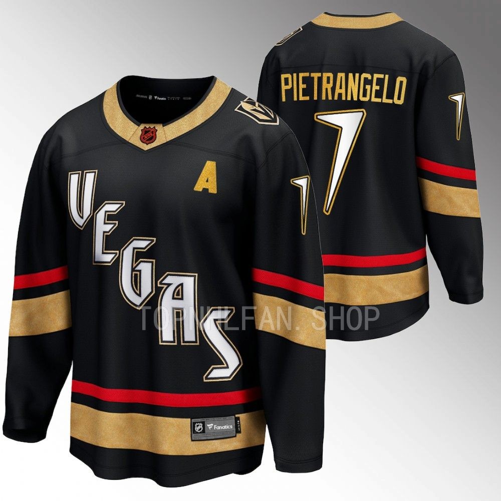 Alex Pietrangelo Vegas Golden Knights Jersey Special Edition 2.0 Black 2022 Breakaway Player