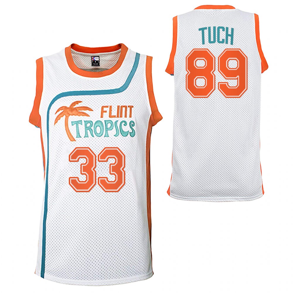 Alex Tuch Sabres Flint Tropics Basketball Jersey White Semi-Pro