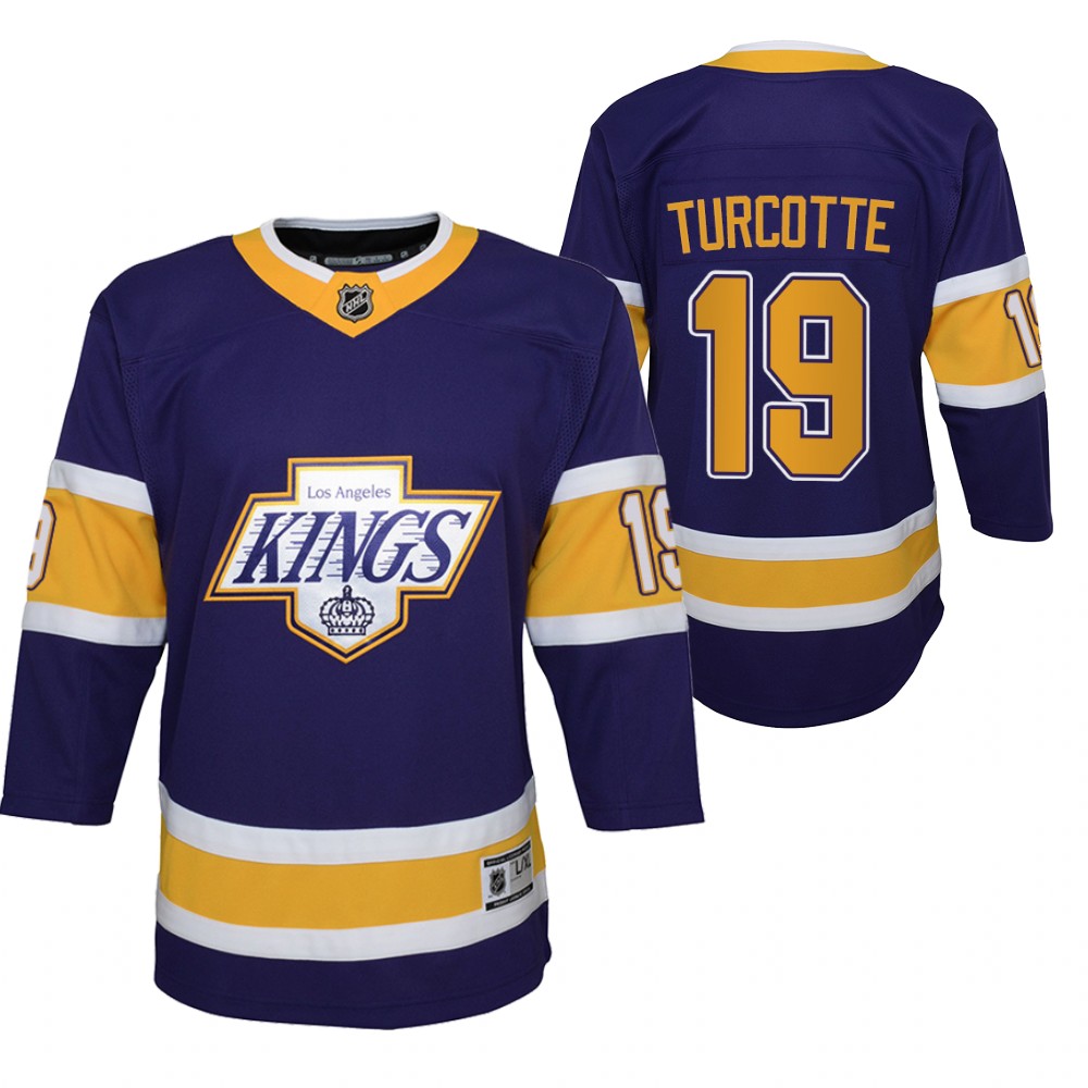 Alex Turcotte Los Angeles Kings 2021 Reverse Retro Purple Youth Jersey Special Edition