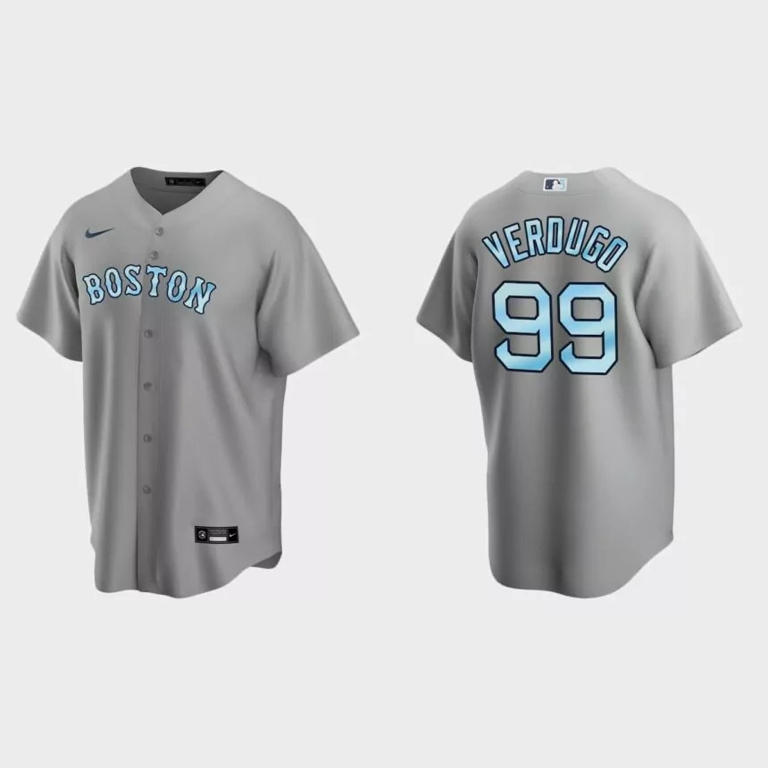 Alex Verdugo Boston Red Sox 2022 Father’s Day Replica Jersey – Gray