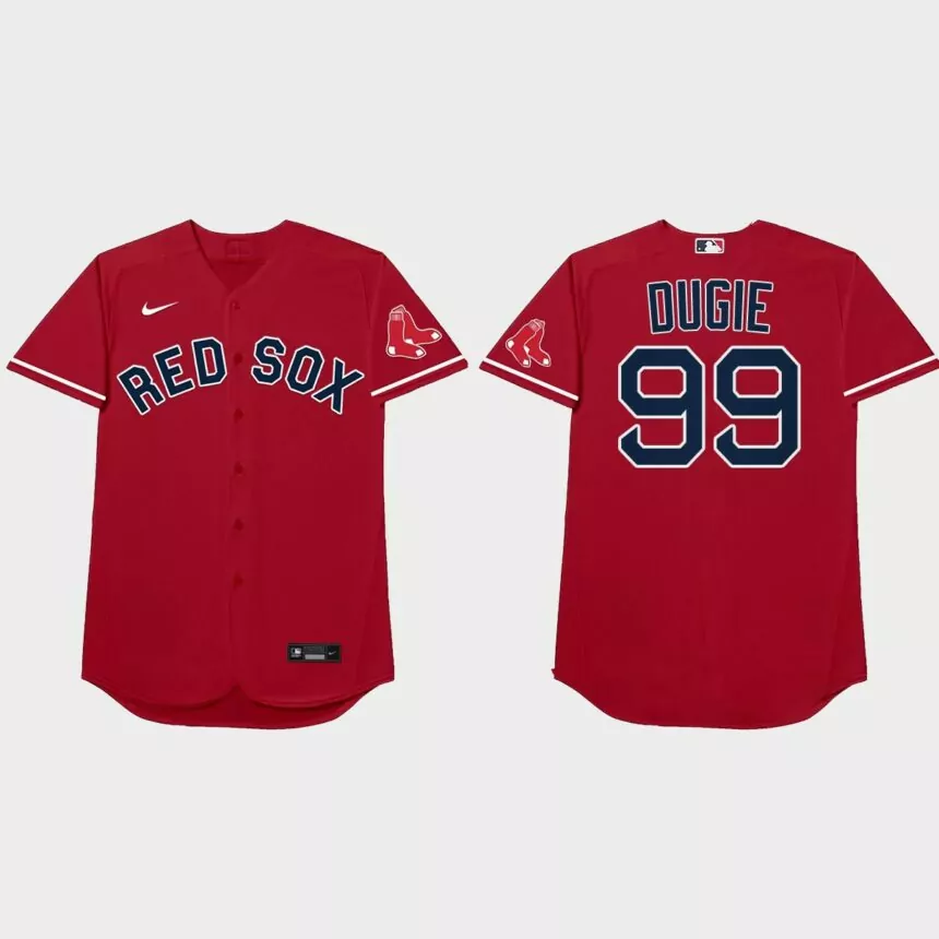 Alex Verdugo Nickname Red Sox 2021 Players’ Weekend Dugie Jersey – Red