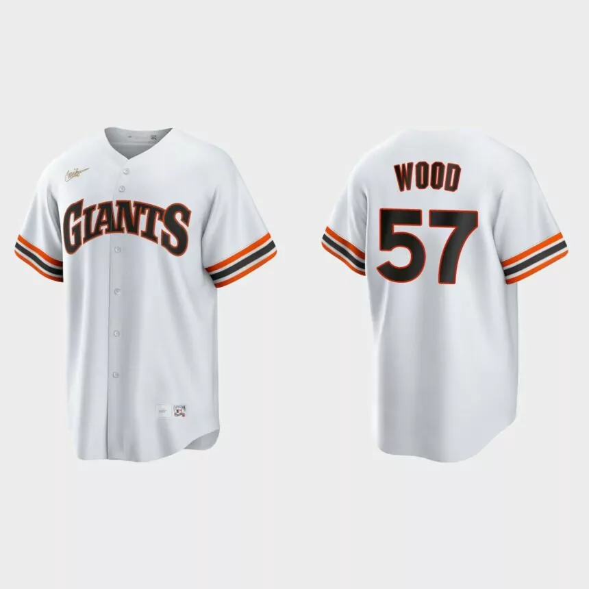 Alex Wood San Francisco Giants Cooperstown Home Jersey – White