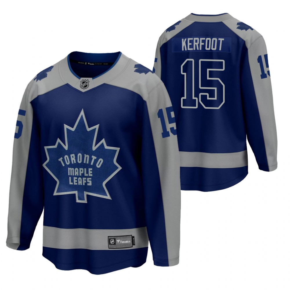 Alexander Kerfoot Maple Leafs 2021 Special Edition Blue Jersey