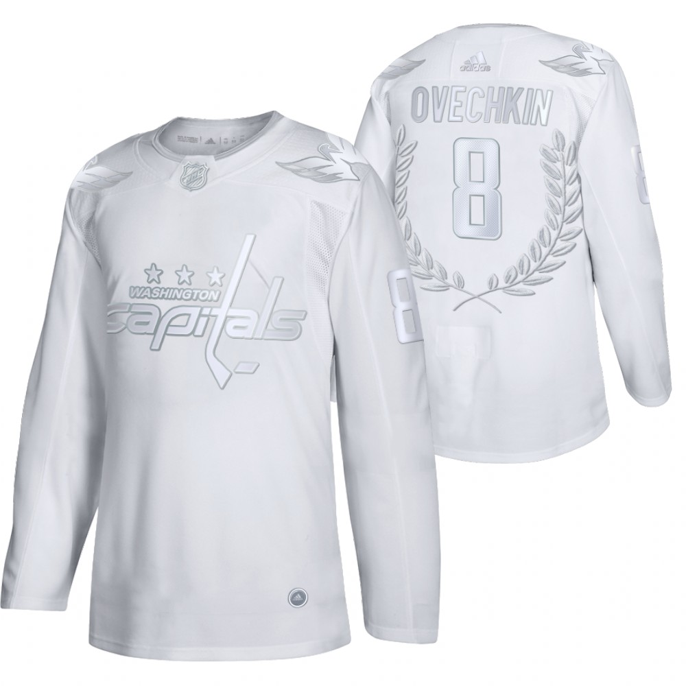 Alexander Ovechkin Hart Memorial Trophy Platinum Capitals #8 Jersey