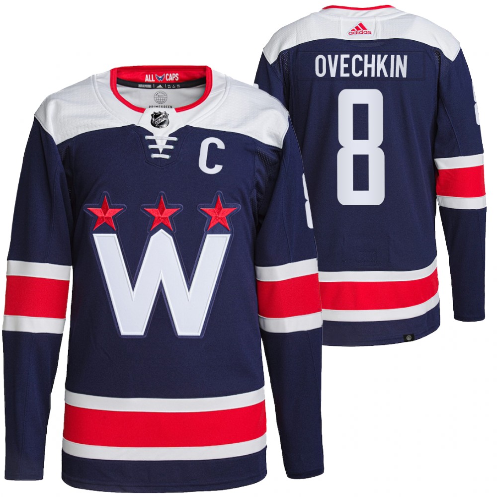 Alexander Ovechkin Washington Capitals Navy Alternate Primegreen Authentic Pro Jersey