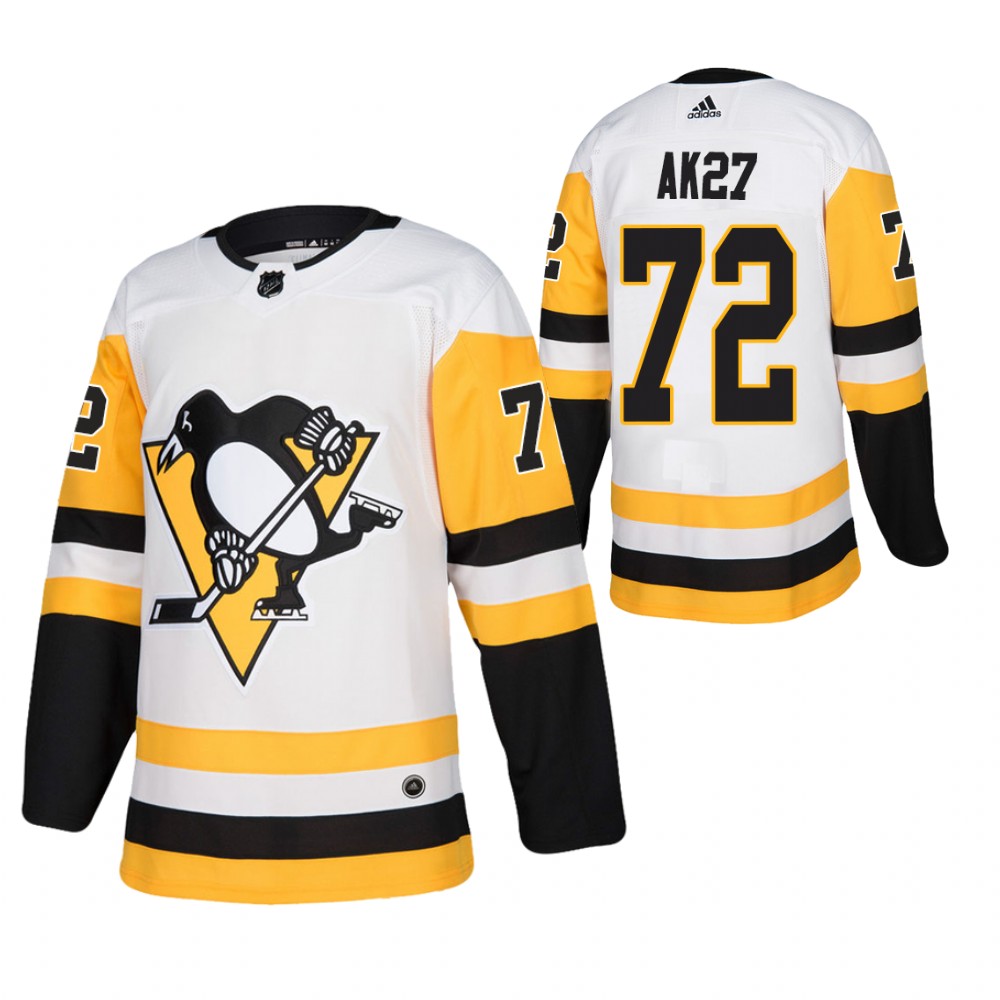 Alexei Kovalev AK27 Nickname Jersey Penguins Away Authentic White