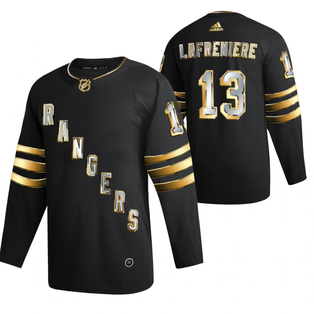 Alexis Lafrenière New York Rangers Black 2021 Golden Edition Jersey Limited Authentic