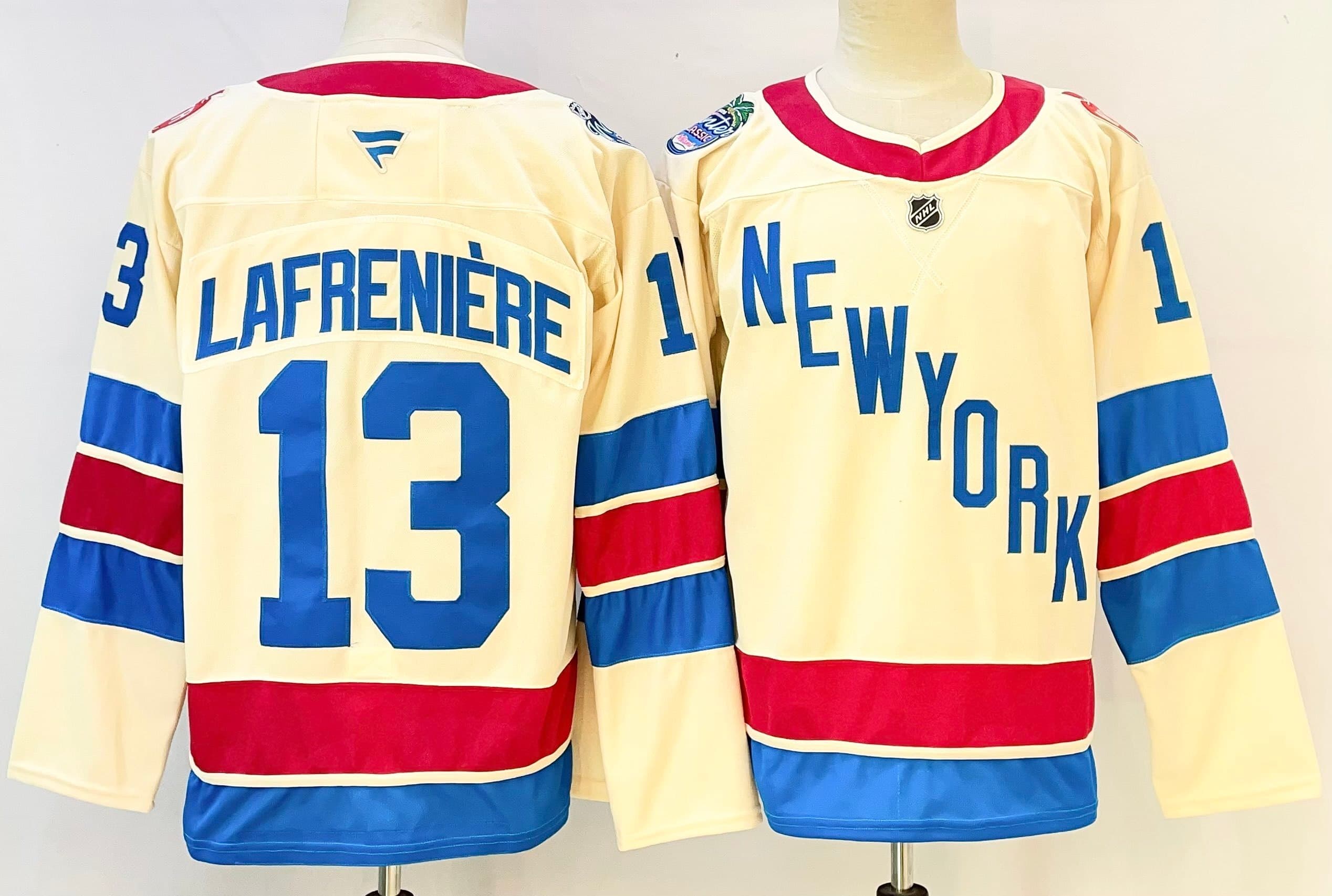 Alexis Lafreniere New York Rangers  Fanatics 2026 NHL Winter Classic Premium Jersey - Beige