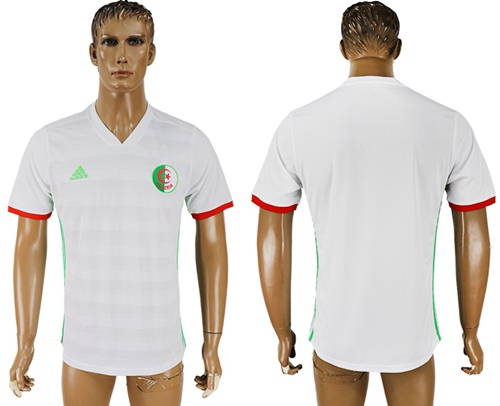Algeria Blank White Home Soccer Country Jersey