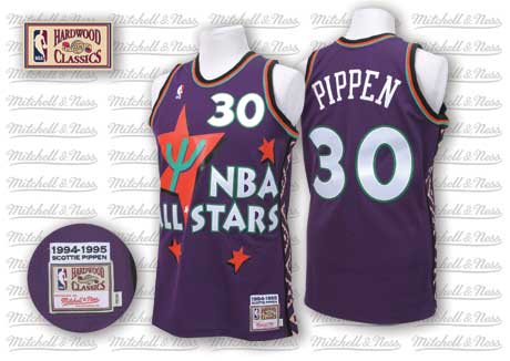 All-Star 1995-1996 #30 Scottie Pippen Purple Throwback Jersey