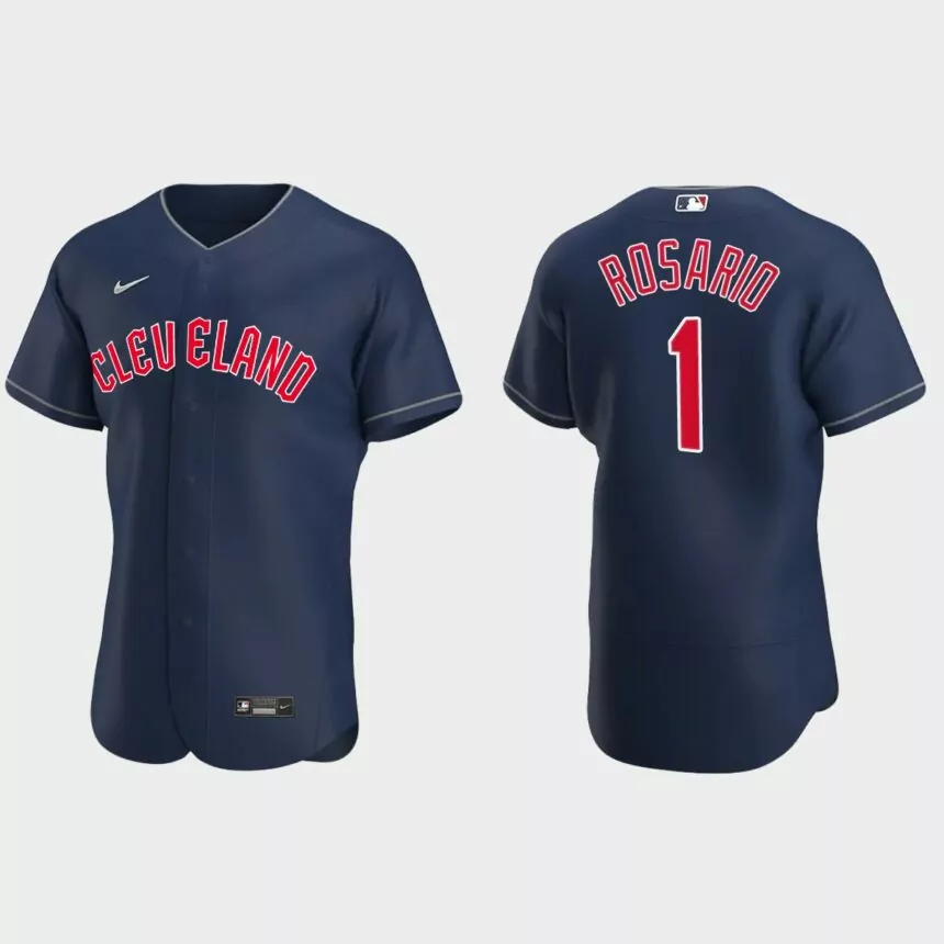 Amed Rosario Cleveland Guardians 2022 Authentic Alternate Jersey – Navy