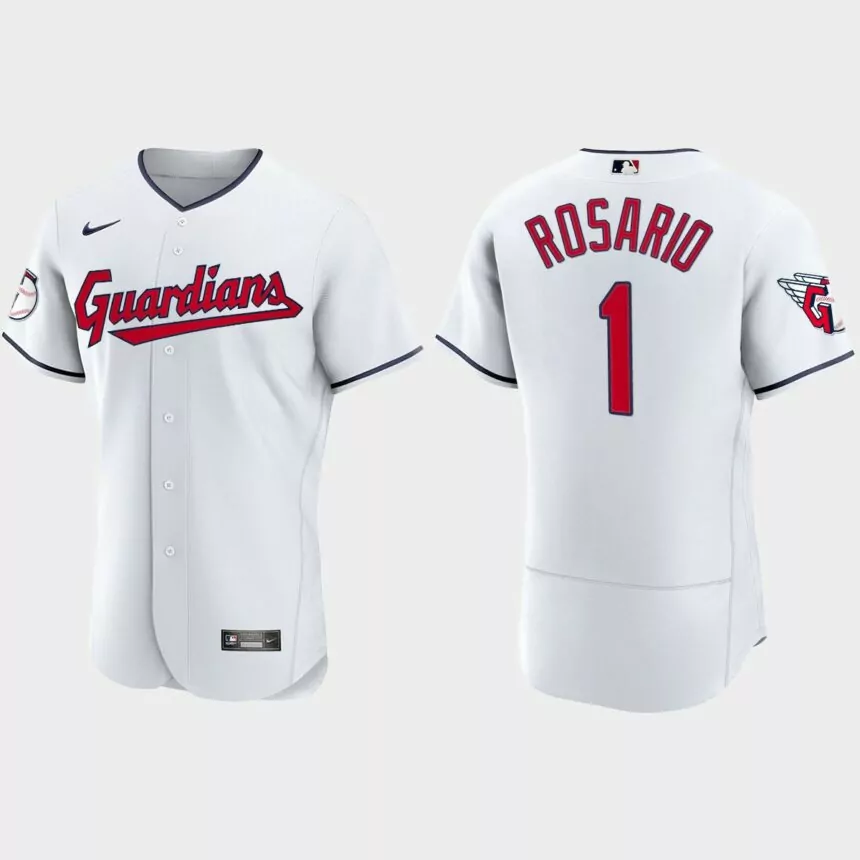 Amed Rosario Cleveland Guardians 2022 Authentic Home Jersey – White