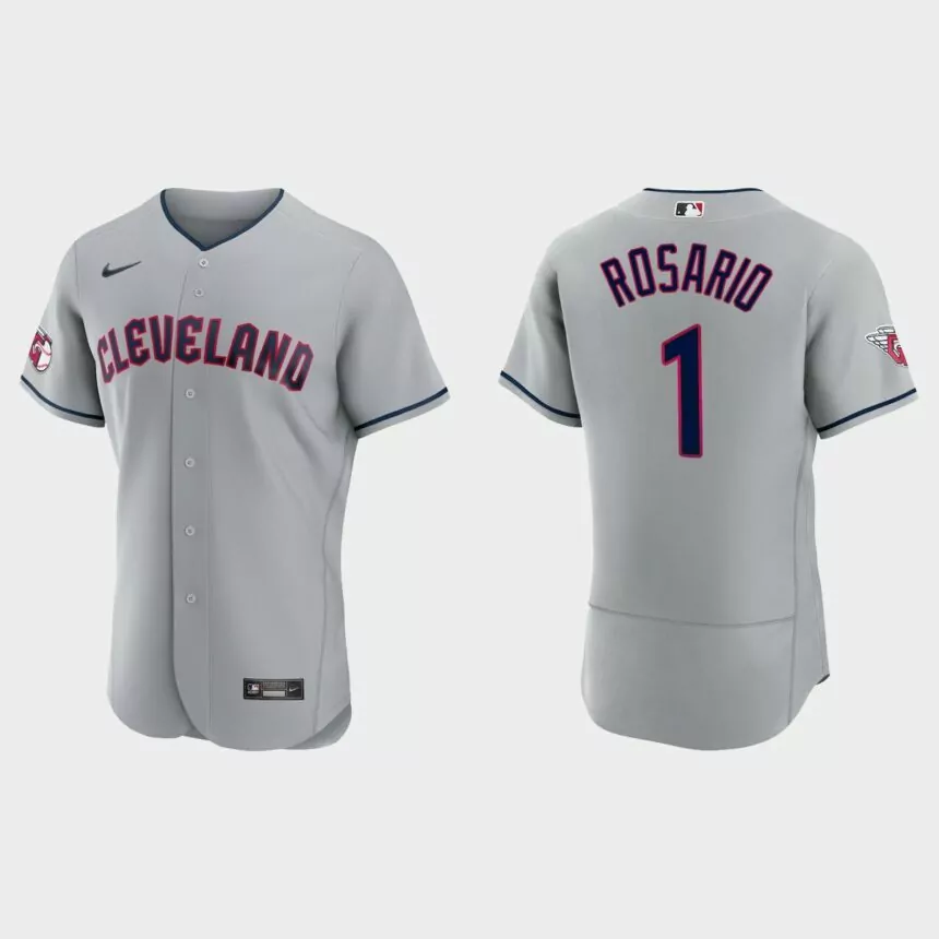 Amed Rosario Cleveland Guardians Authentic Jersey – Gray