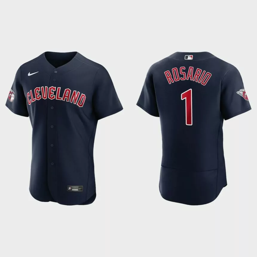 Amed Rosario Cleveland Guardians Authentic Jersey – Navy