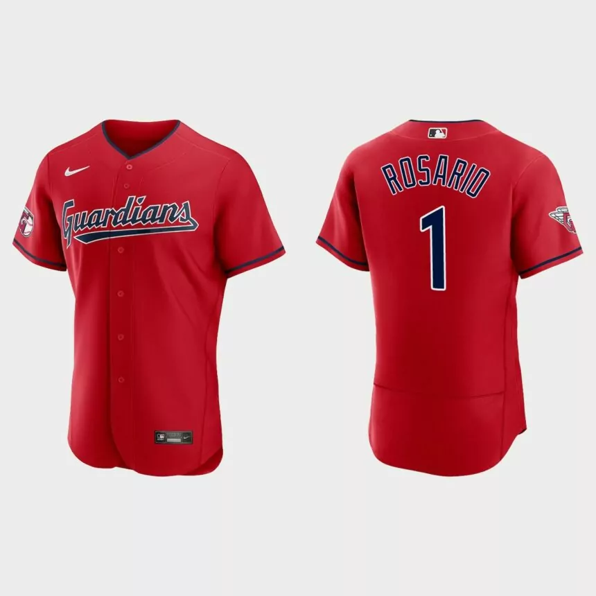 Amed Rosario Cleveland Guardians Authentic Jersey – Red