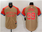 American League #99 Aaron Judge Cream 2024 MLB All-Star Game Limited Jersey