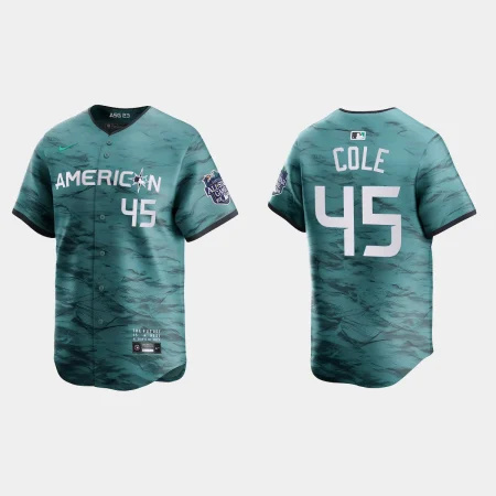 American League Gerrit Cole 2023 MLB All-Star Game Limited Jersey – Teal