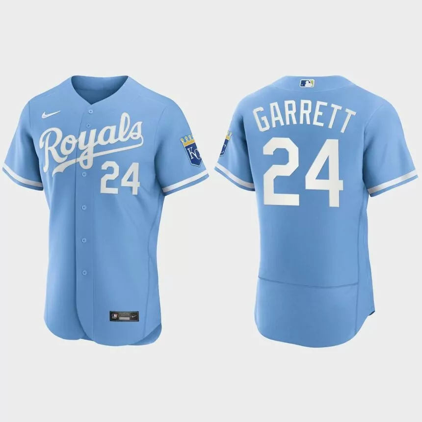Amir Garrett Kansas City Royals Authentic Jersey – Powder Blue