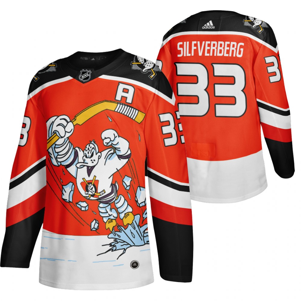 Anaheim Ducks #33 Jakob Silfverberg Red Men's Adidas 2020-21
