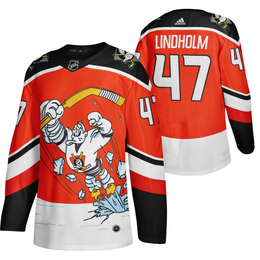 Anaheim Ducks #47 Hampus Lindholm Red Men's Adidas 2020-21