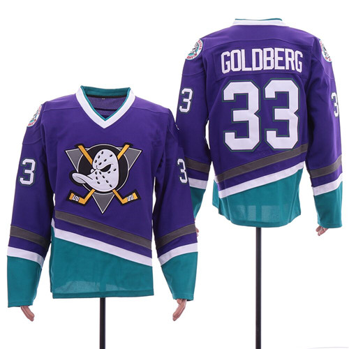 Anaheim Ducks 33 Greg Goldberg Purple Throwback Jersey