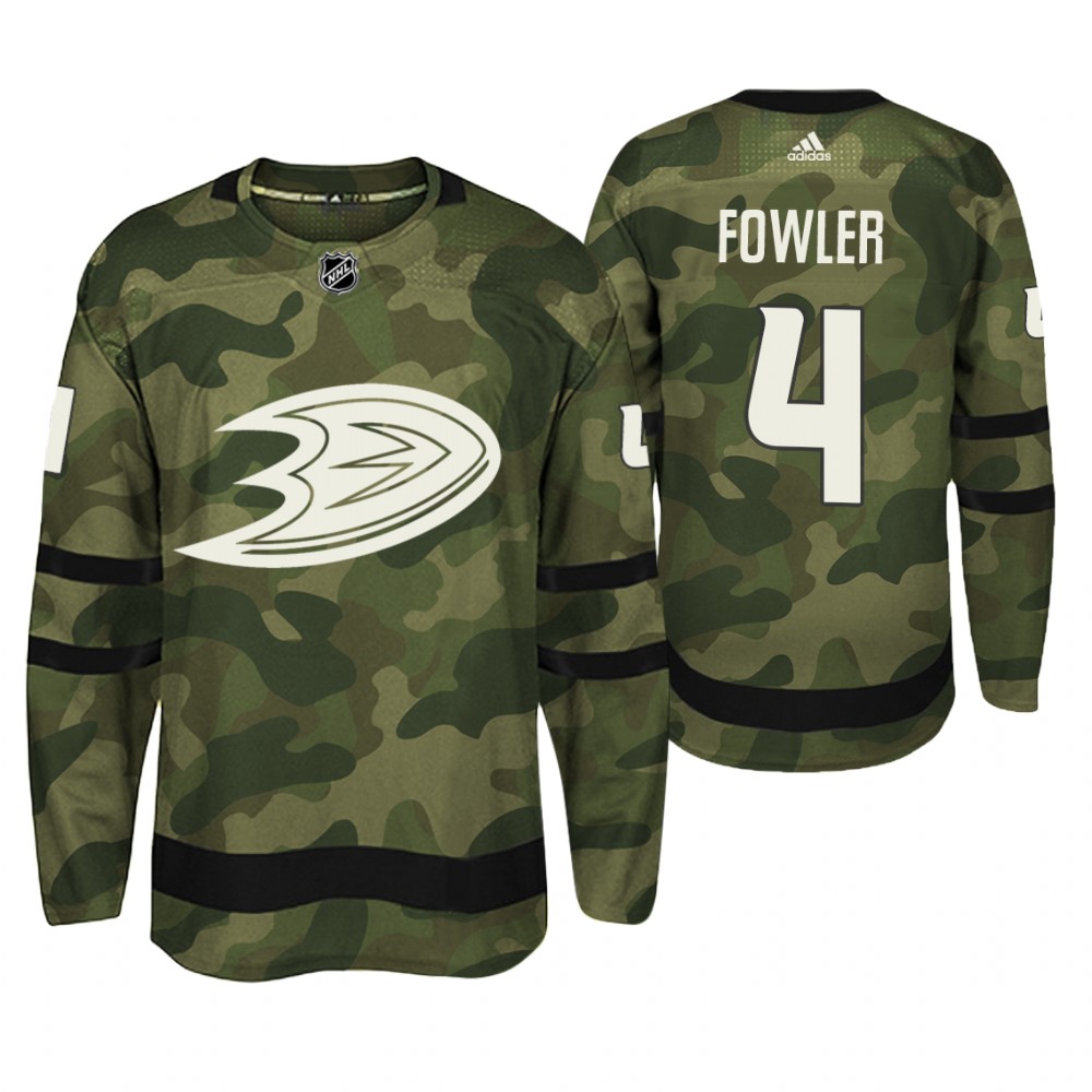 Anaheim Ducks Cam Fowler Camo Armed Special Forces Player Jersey