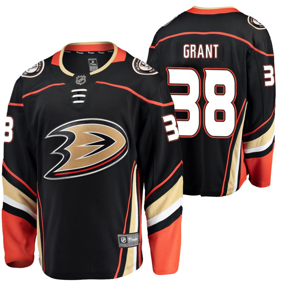 Anaheim Ducks Derek Grant Black Home Breakaway Player 2020-21 Jersey